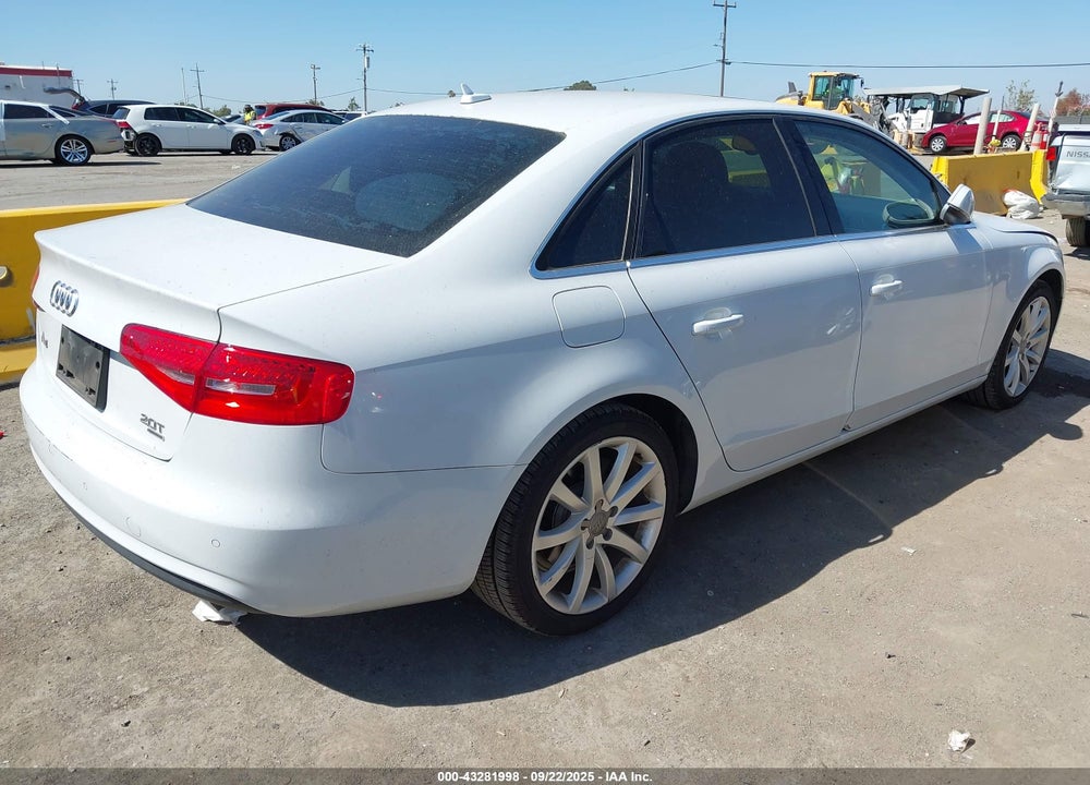 2013 AUDI A4 VIN: WAUFFAFL6DA184258