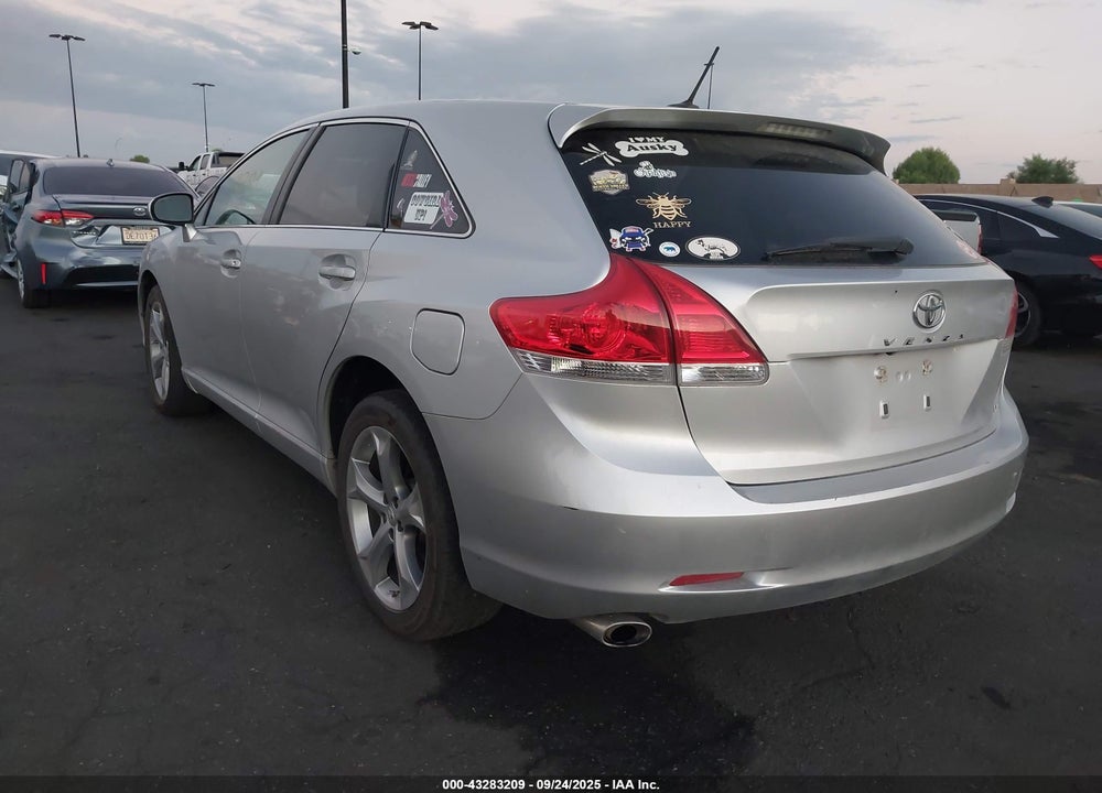 2012 TOYOTA VENZA LE V6 VIN: 4T3ZK3BB0CU049118