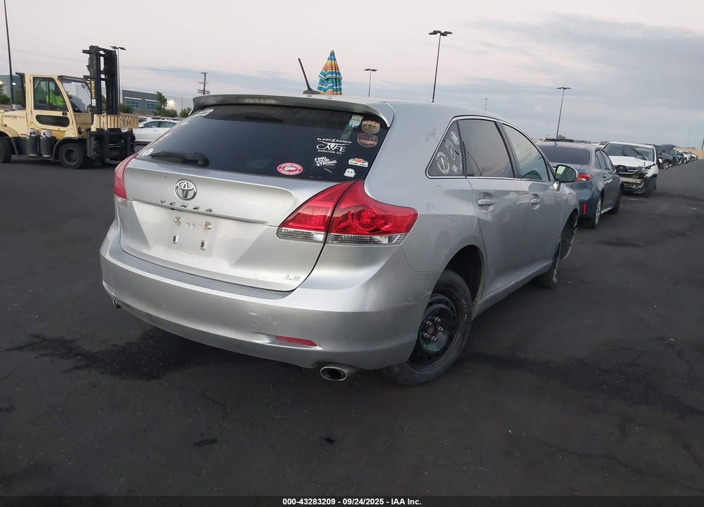 2012 TOYOTA VENZA LE V6 VIN: 4T3ZK3BB0CU049118