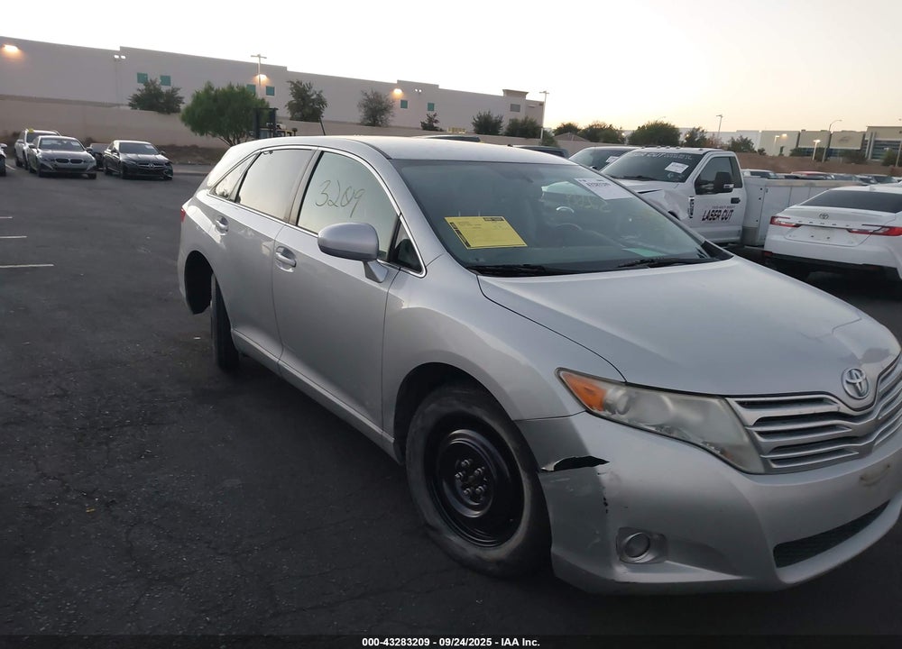 2012 TOYOTA VENZA LE V6 VIN: 4T3ZK3BB0CU049118