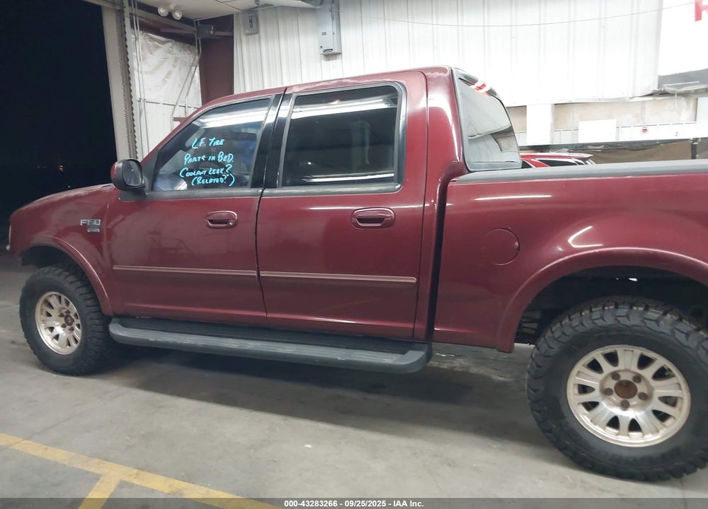 2003 FORD F-150 LARIAT/XLT VIN: 1FTRW08L83KC09385
