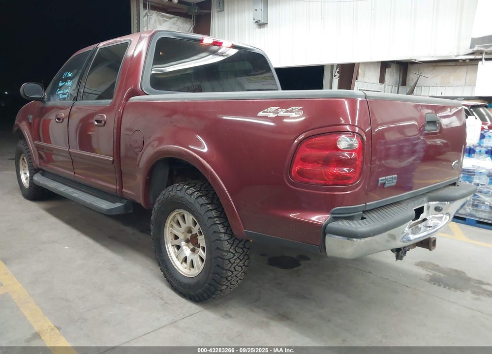 2003 FORD F-150 LARIAT/XLT VIN: 1FTRW08L83KC09385