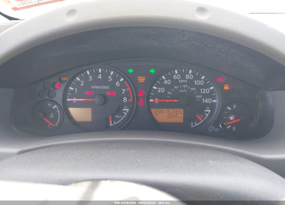2008 NISSAN XTERRA S VIN: 5N1AN08W18C536749