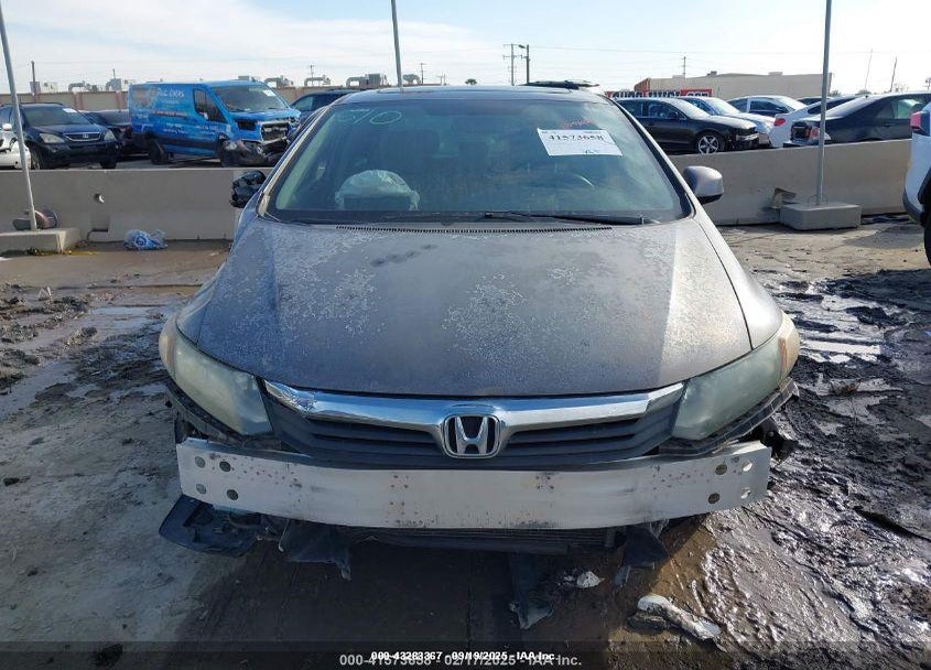 2012 HONDA CIVIC VIN: 2HGFB2F87CH526009