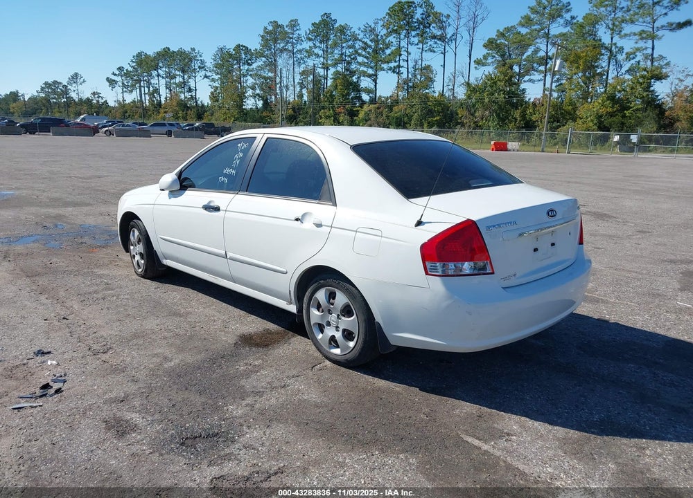 2009 KIA SPECTRA EX VIN: KNAFE221295656744