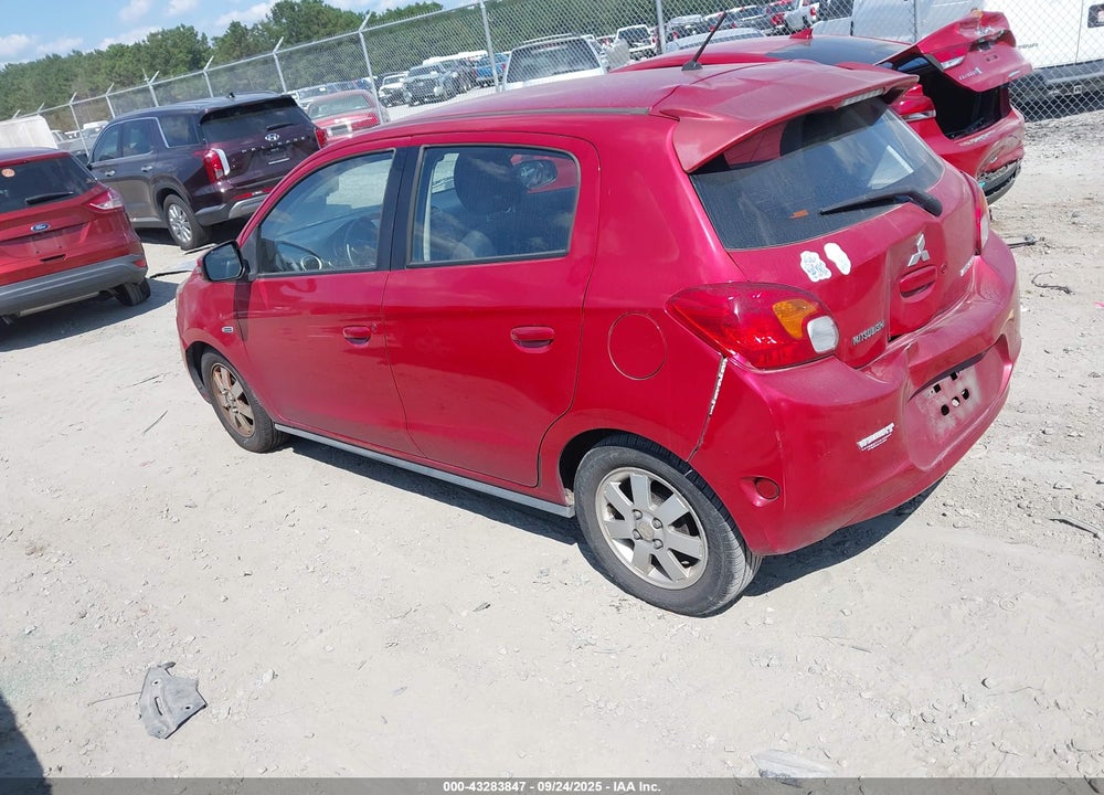 2015 MITSUBISHI MIRAGE VIN: ML32A4HJ2FH056898
