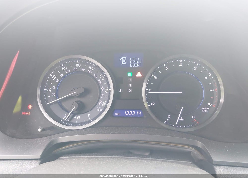 2011 LEXUS IS 250 VIN: JTHBF5C20B5134609