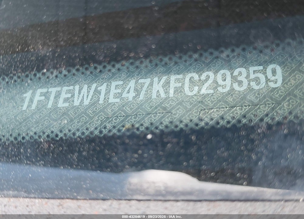 2019 FORD F-150 VIN: 1FTEW1E47KFC29359