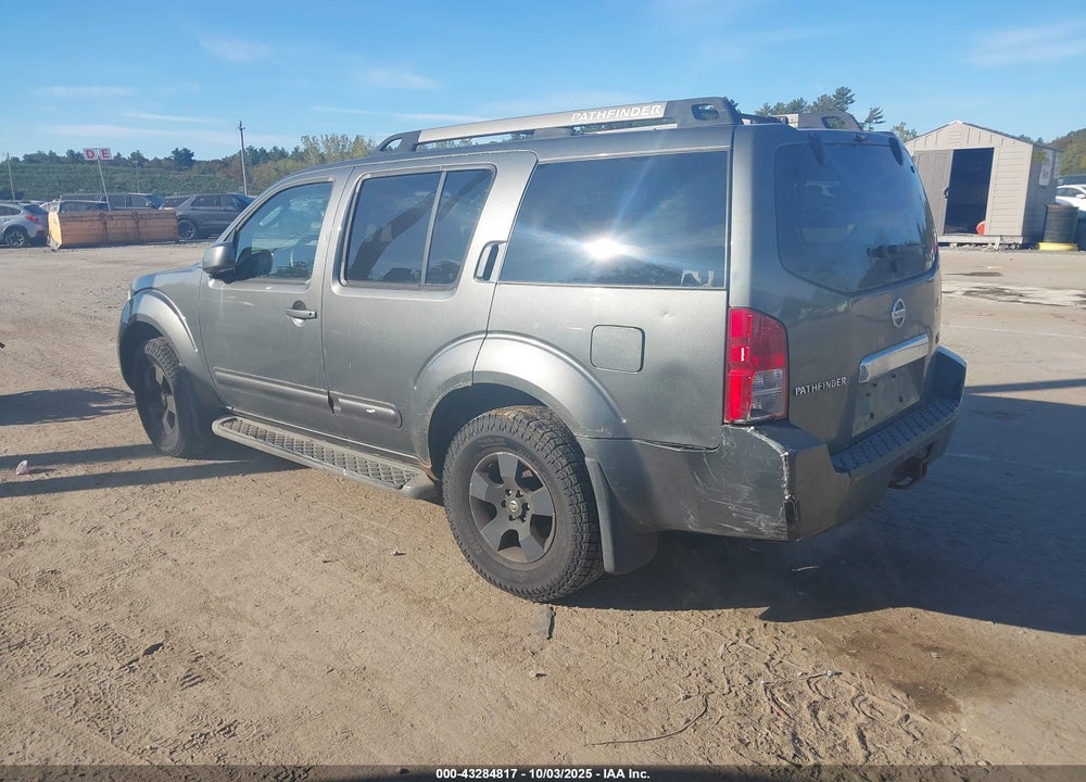 2005 NISSAN PATHFINDER SE VIN: 5N1AR18W45C783284