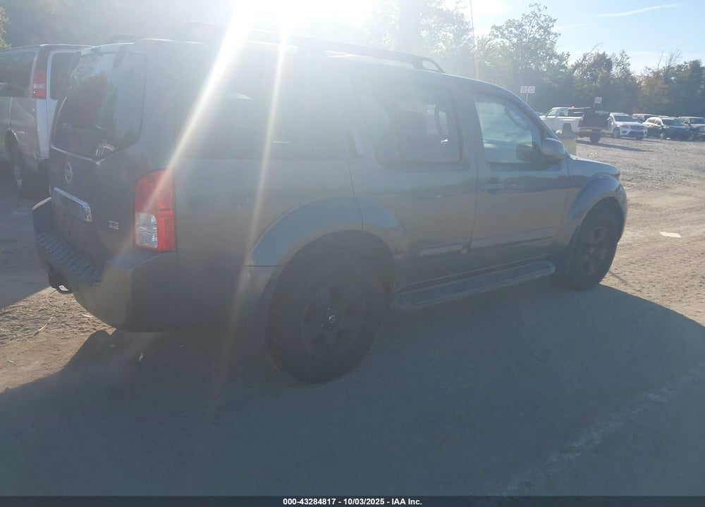 2005 NISSAN PATHFINDER SE VIN: 5N1AR18W45C783284
