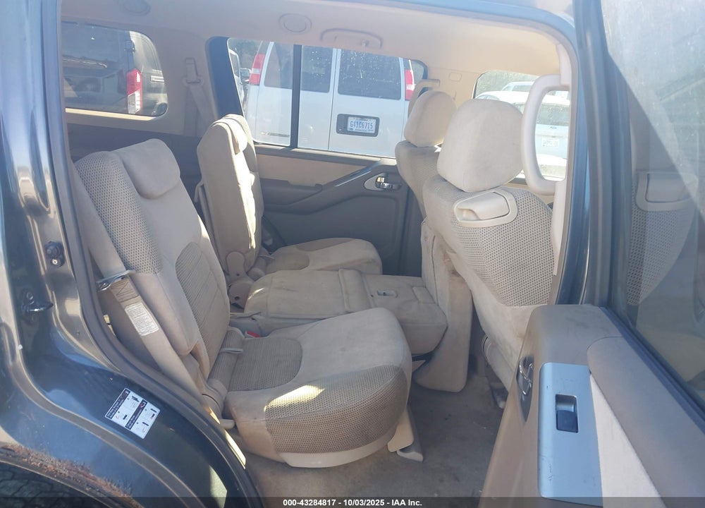 2005 NISSAN PATHFINDER SE VIN: 5N1AR18W45C783284