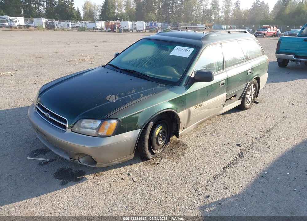 2002 SUBARU OUTBACK VIN: 4S3BH665627602211