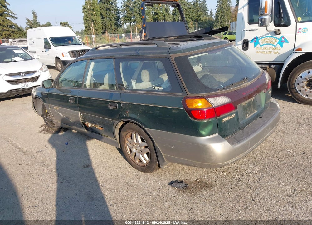 2002 SUBARU OUTBACK VIN: 4S3BH665627602211