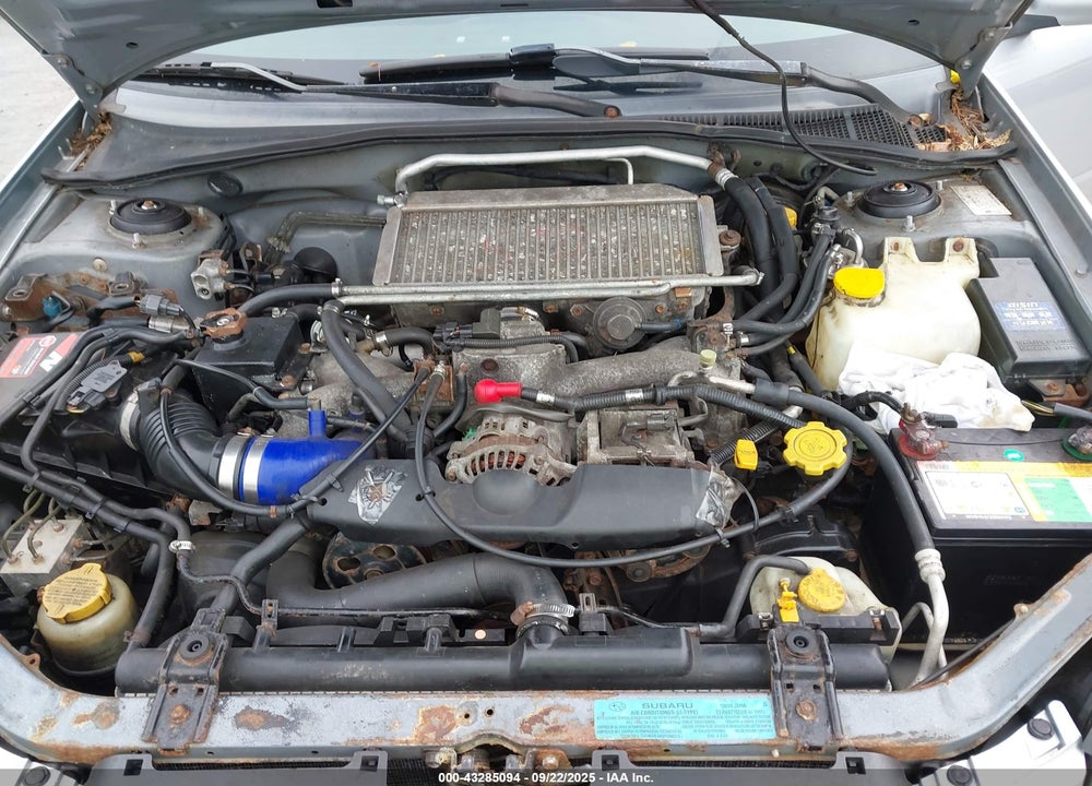 2003 SUBARU IMPREZA WRX VIN: JF1GG29603G804989