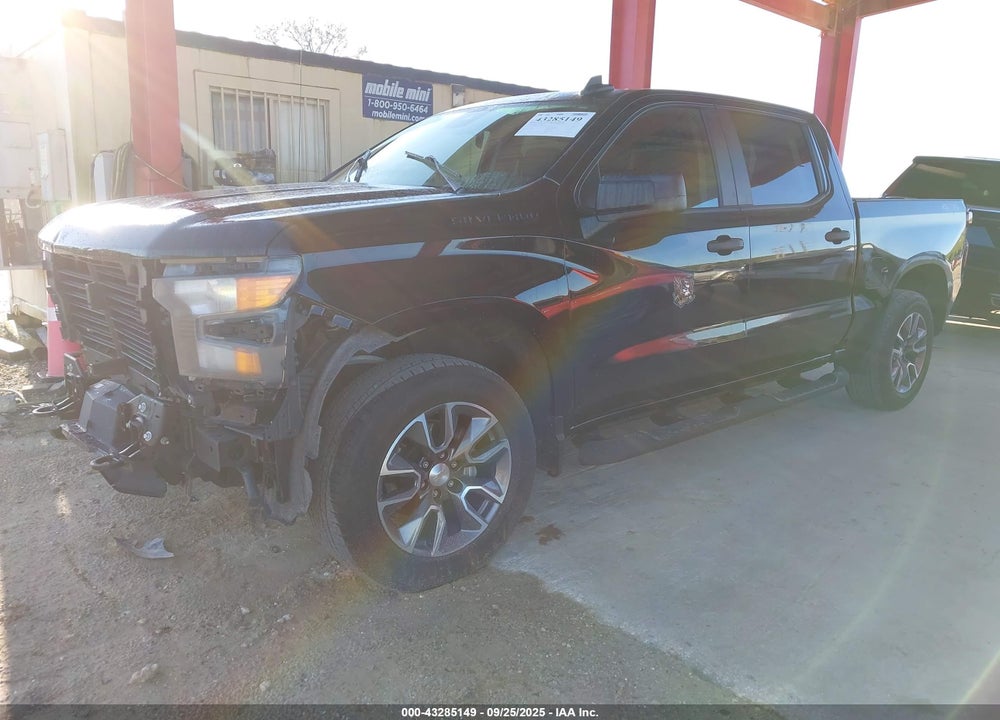 2022 CHEVROLET SILVERADO 1500 4WD SHORT BED CUSTOM VIN: 1GCPDBEK3NZ506563