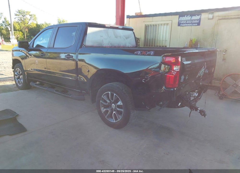 2022 CHEVROLET SILVERADO 1500 4WD SHORT BED CUSTOM VIN: 1GCPDBEK3NZ506563