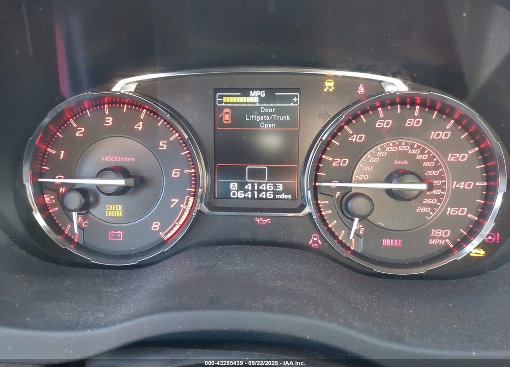 2017 SUBARU WRX VIN: JF1VA1E69H9816482
