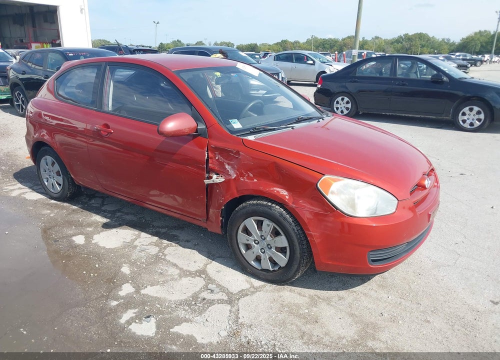 2008 HYUNDAI ACCENT GS VIN: KMHCM36C98U079589