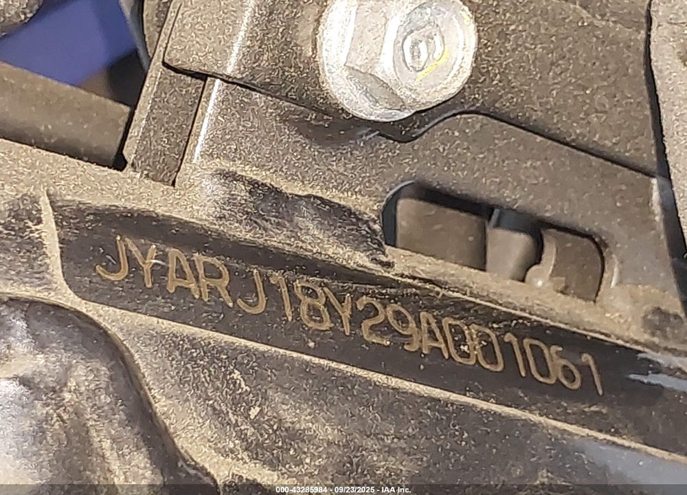 2009 YAMAHA FZ6 R/C VIN: JYARJ18Y29A001061