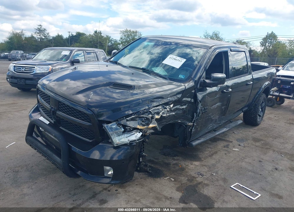 2017 RAM 1500 NIGHT  4X4 6'4 BOX VIN: 1C6RR7UT6HS620014