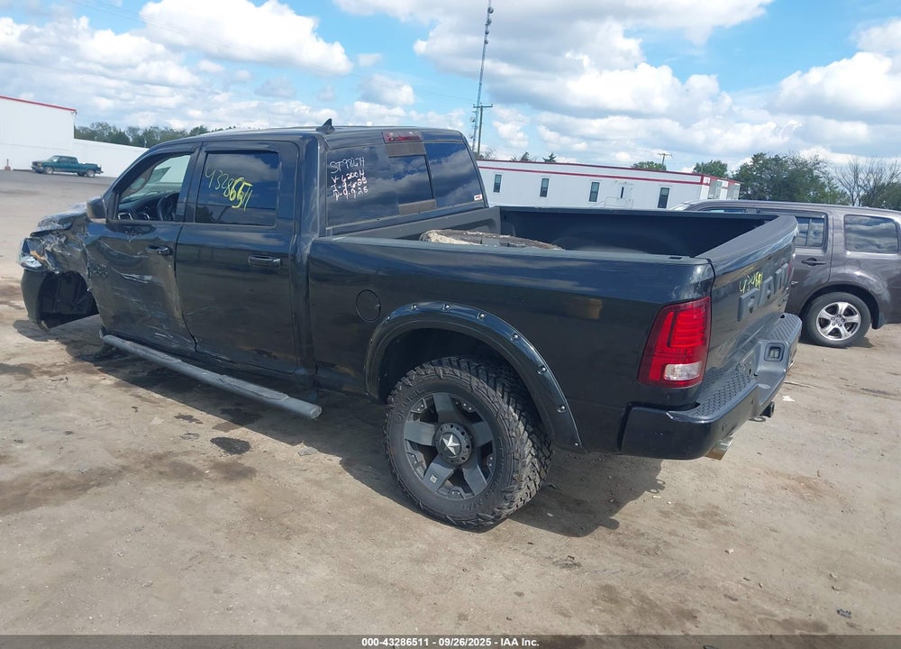 2017 RAM 1500 NIGHT  4X4 6'4 BOX VIN: 1C6RR7UT6HS620014