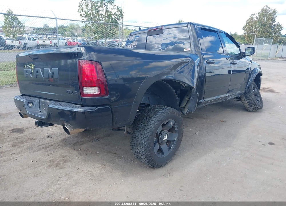 2017 RAM 1500 NIGHT  4X4 6'4 BOX VIN: 1C6RR7UT6HS620014
