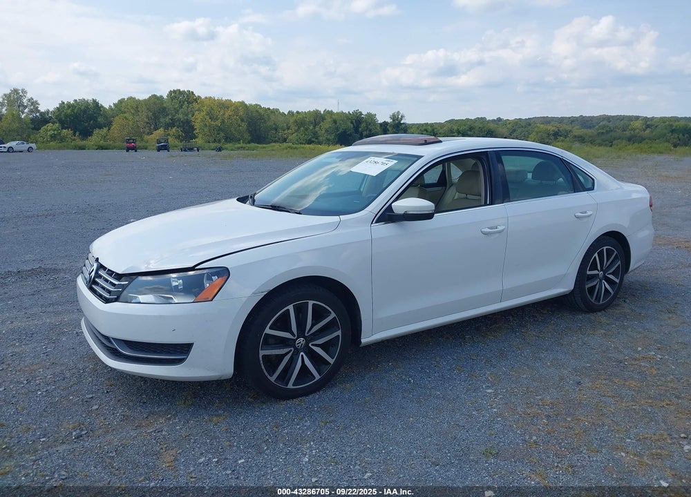 2012 VOLKSWAGEN PASSAT VIN: 1VWBN7A3XCC080113