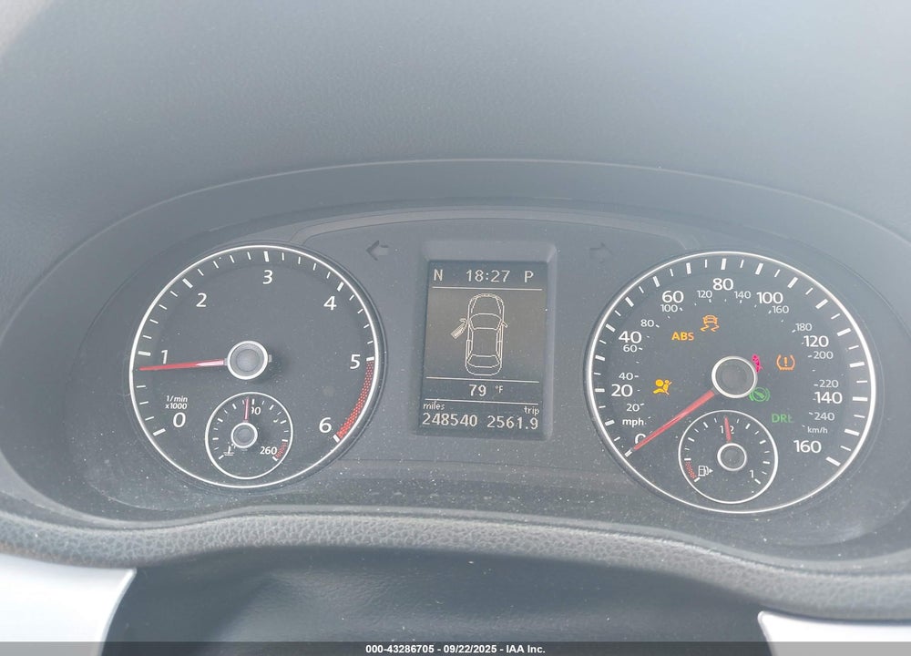 2012 VOLKSWAGEN PASSAT VIN: 1VWBN7A3XCC080113