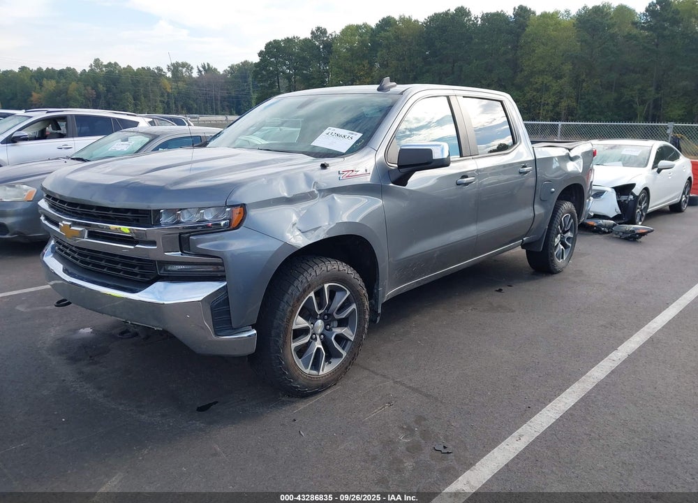 2021 CHEVROLET SILVERADO 1500 4WD SHORT BED LT VIN: 3GCUYDED9MG196454