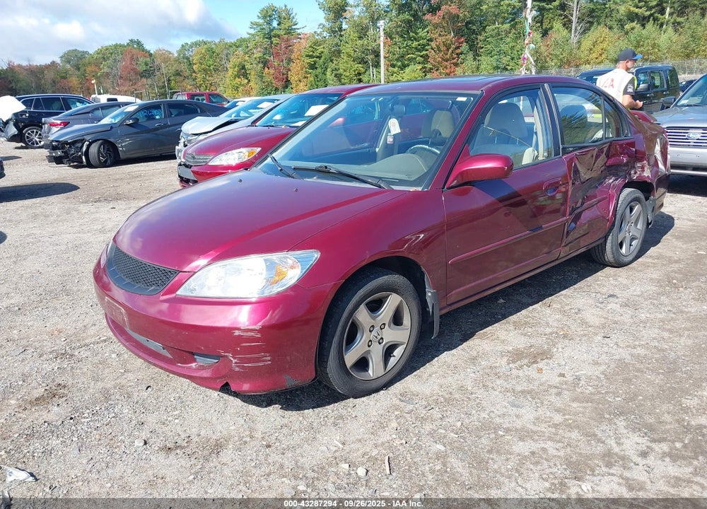 2004 HONDA CIVIC EX VIN: 2HGES26784H553403