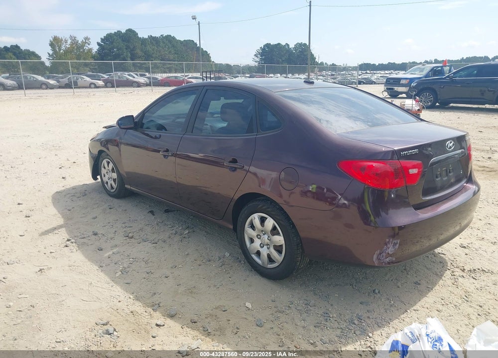 2008 HYUNDAI ELANTRA VIN: KMHDU46D78U548777
