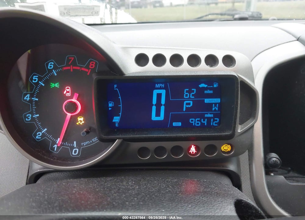 2012 CHEVROLET SONIC VIN: 1G1JC6SH2C4122561