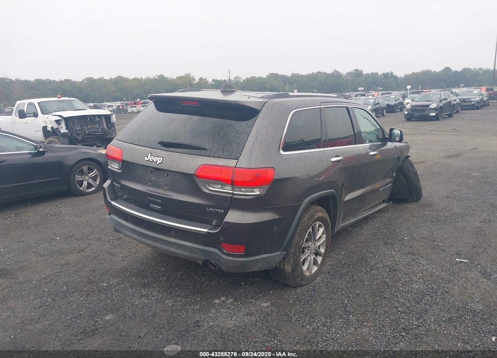 2016 JEEP GRAND CHEROKEE LIMITED VIN: 1C4RJFBGXGC421878