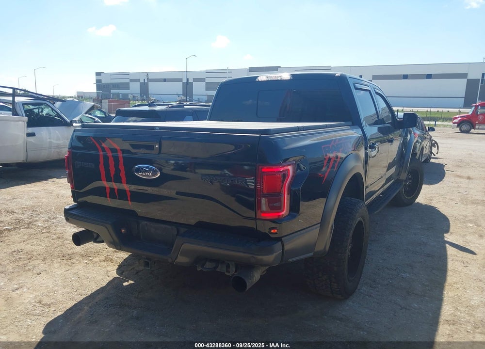 2017 FORD F-150 RAPTOR VIN: 1FTFW1RG8HFA53407