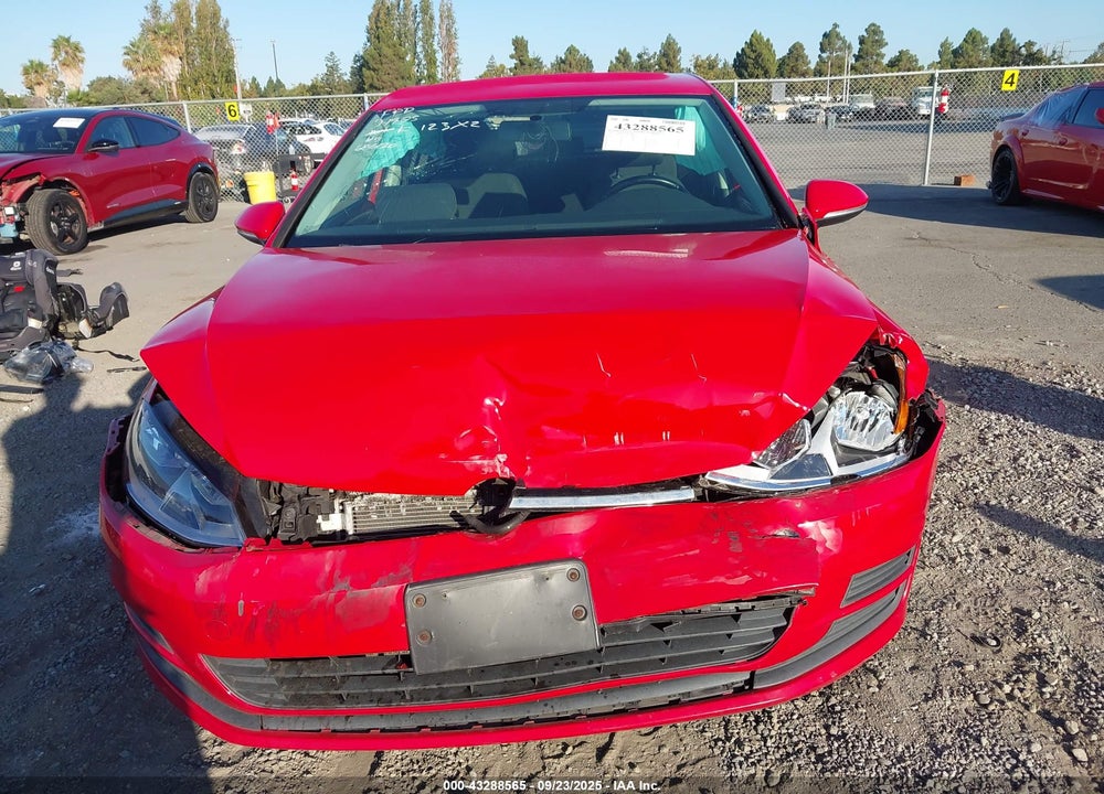 2017 VOLKSWAGEN GOLF VIN: 3VW117AU6HM075884