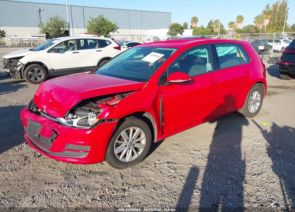 2017 VOLKSWAGEN GOLF VIN: 3VW117AU6HM075884