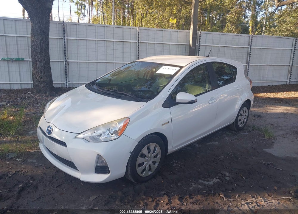 2013 TOYOTA PRIUS C ONE VIN: JTDKDTB38D1542629