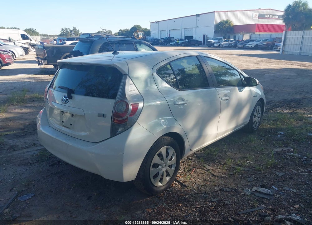 2013 TOYOTA PRIUS C ONE VIN: JTDKDTB38D1542629