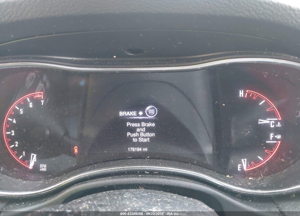 2015 DODGE DURANGO LIMITED VIN: 1C4RDJDG6FC177698
