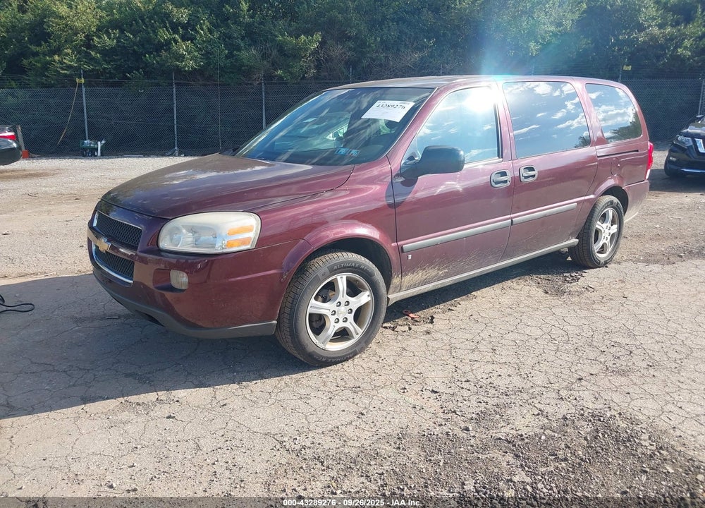 2008 CHEVROLET UPLANDER LS VIN: 1GNDV23148D202628