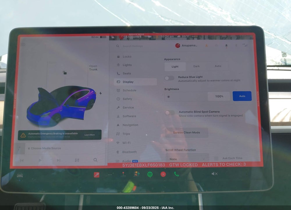 2020 TESLA MODEL 3 LONG RANGE DUAL MOTOR ALL-WHEEL DRIVE VIN: 5YJ3E1EBXLF650183