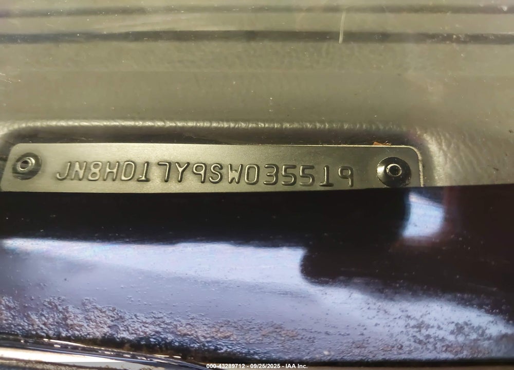 1995 NISSAN PATHFINDER LE/SE/XE VIN: JN8HD17Y9SW035519