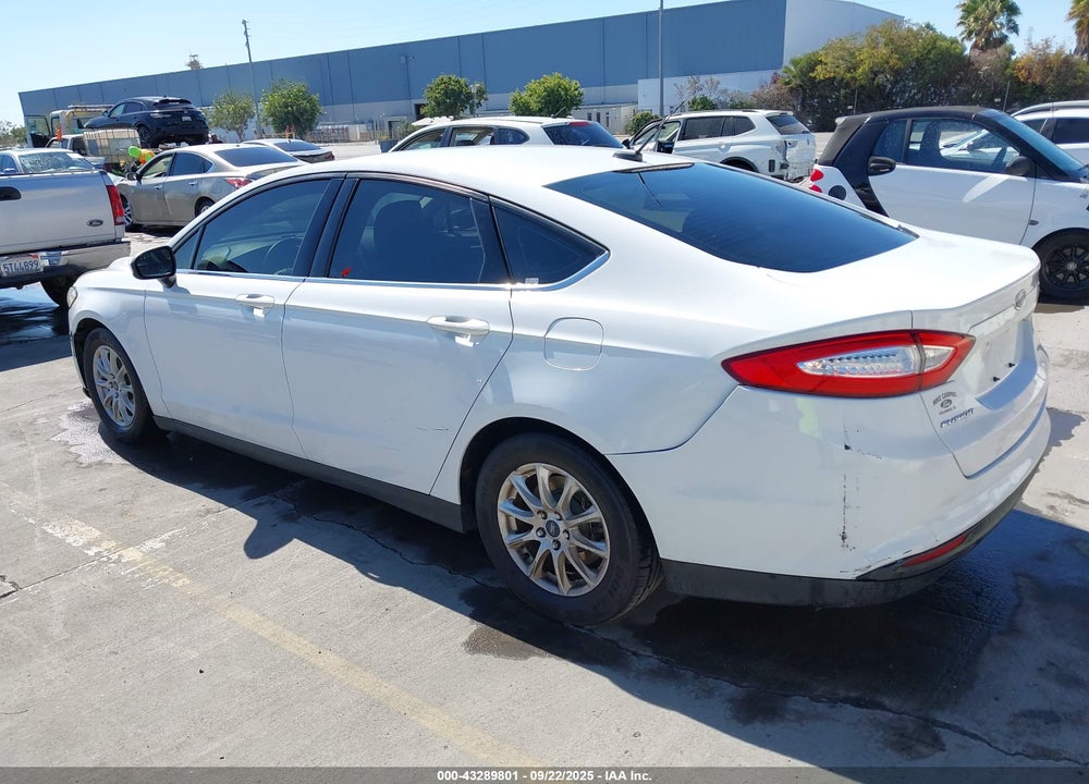 2015 FORD FUSION S VIN: 3FA6P0G72FR213703