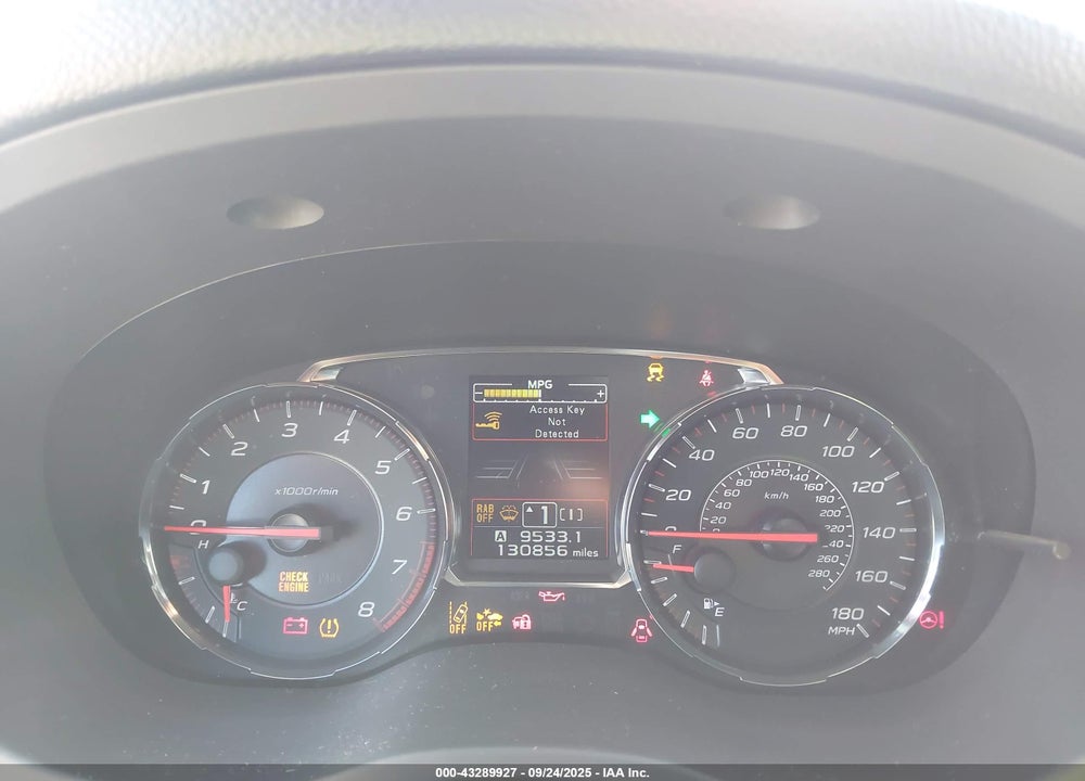 2019 SUBARU WRX LIMITED VIN: JF1VA1P65K8815775