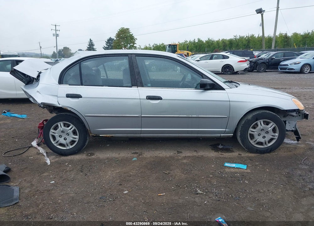 2001 HONDA CIVIC LX VIN: 2HGES16591H604718