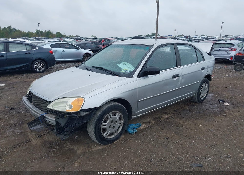 2001 HONDA CIVIC LX VIN: 2HGES16591H604718