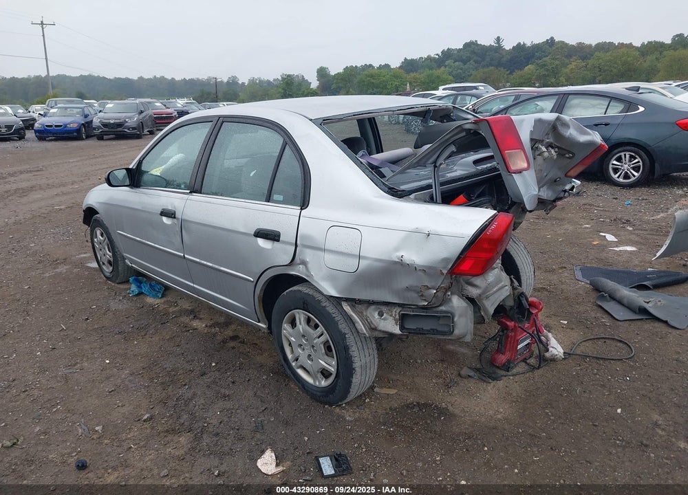 2001 HONDA CIVIC LX VIN: 2HGES16591H604718