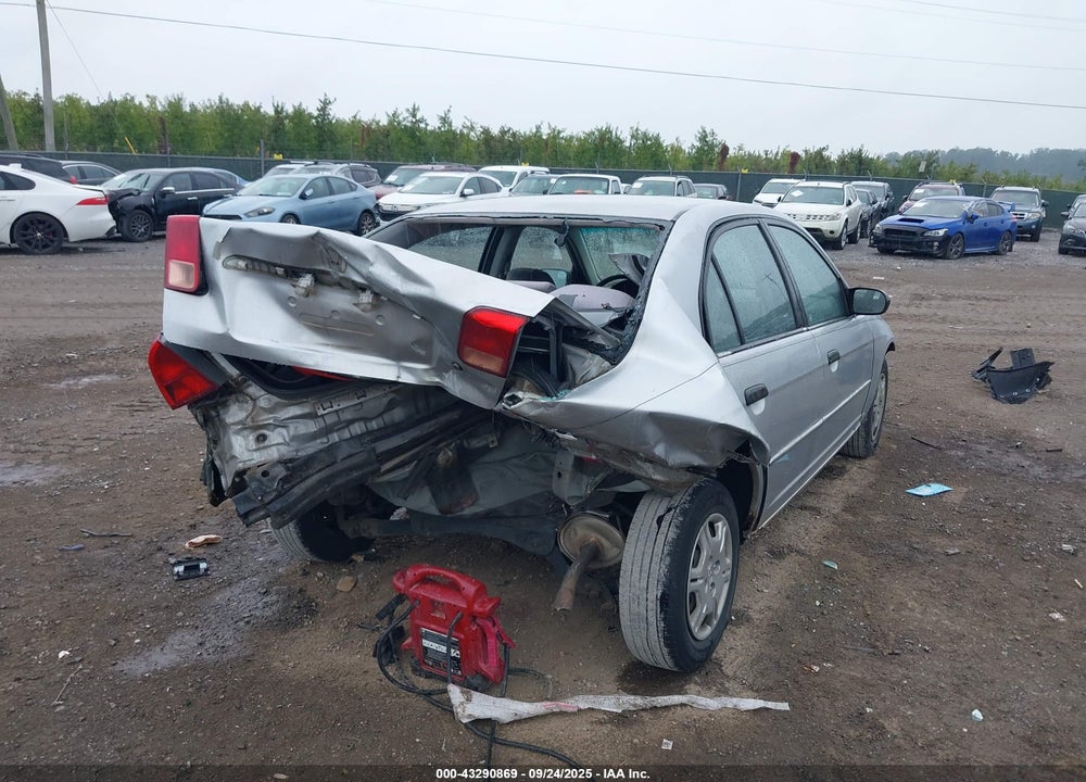 2001 HONDA CIVIC LX VIN: 2HGES16591H604718