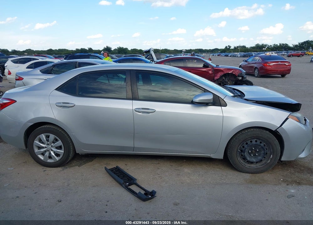 2015 TOYOTA COROLLA LE VIN: 5YFBURHE0FP337526