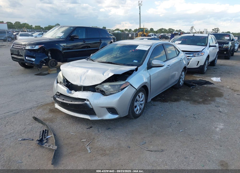 2015 TOYOTA COROLLA LE VIN: 5YFBURHE0FP337526